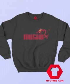 Red Mushu Mulan Dragon Parody Logo Sweatshirt