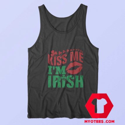 St Patrick Kiss Me Im Irish Graphic Tank Top