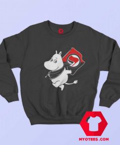 Antifa Moomin Anti Fascist Unisex Sweatshirt