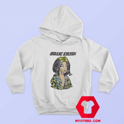 Billie Eilish Colorful Anime Portrait Unisex Hoodie