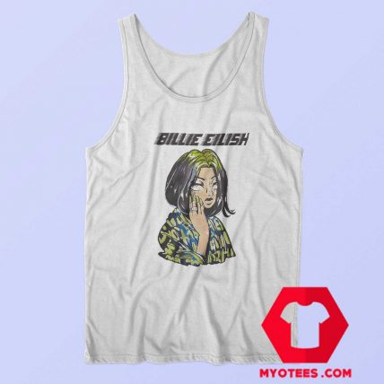 Billie Eilish Colorful Anime Portrait Unisex Tank Top