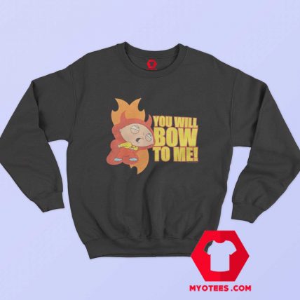 Cartoon Vintage Stewie Bow To Me Sweatshirt