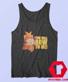 Cartoon Vintage Stewie Bow To Me Tank Top