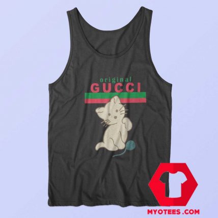 Cute Cat Ballon Gucci Original Unisex Tank Top