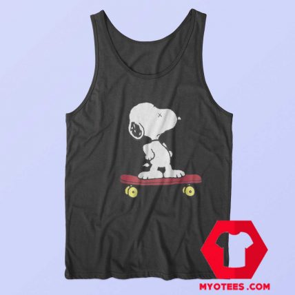 Cute KAWS x Calm Snoopy Peanuts Tank Top