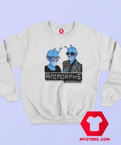 Funny Animorphs Couple Alien Graphic Sweatshirt