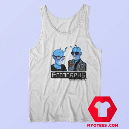 Funny Animorphs Couple Alien Graphic Tank Top