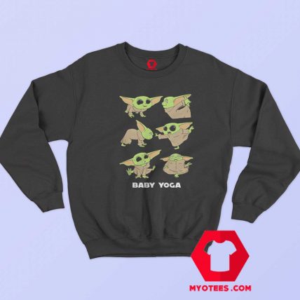 Funny Baby Yoda Yoga Parody Unisex Sweatshirt