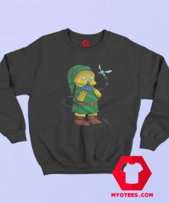 Funny Zelda Ralph The Simpsons Parody Sweatshirt