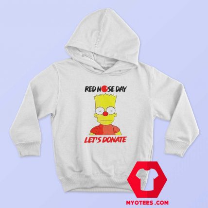 Simpson Red Nose Day Lets Donate Hoodie