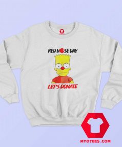 Simpson Red Nose Day Lets Donate Sweatshirt