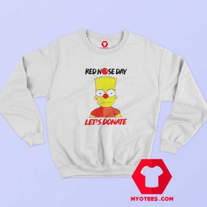 Simpson Red Nose Day Lets Donate Sweatshirt