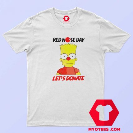 Simpson Red Nose Day Lets Donate T Shirt