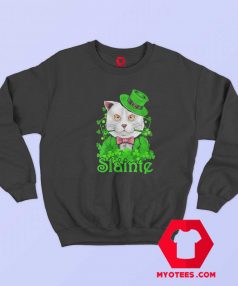 Slainte Irish Cat Cheers Good Health St Paddys Day Sweatshirt