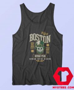 St Patricks Day Boston leprechaun Skeleton Tank Top