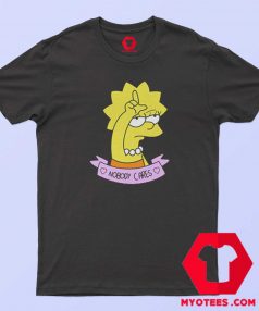 Vintage Funny Lisa Simpson Nobody Cares T Shirt