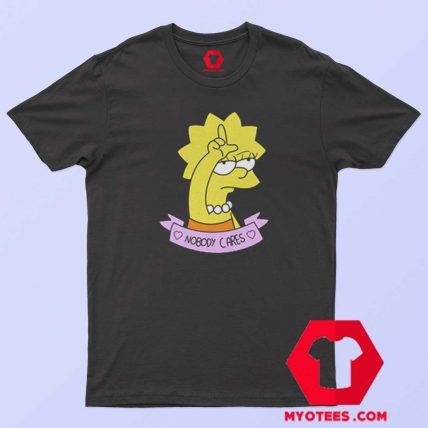 Vintage Funny Lisa Simpson Nobody Cares T Shirt