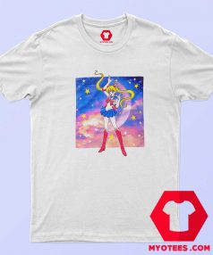 Vintage Sailor Moon Sunset Pose Unisex T Shirt