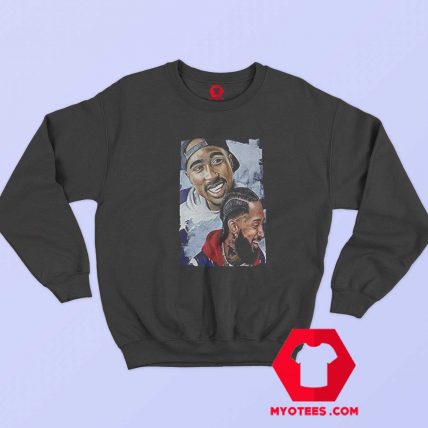 Vintage Tupac Shakur And Nipsey Hussle Sweatshirt