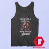 Funny Disney Princess Like an Avenger Tank Top