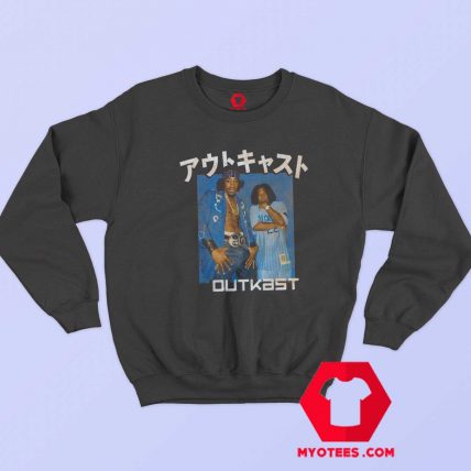 Outkast Katakana Blue Box Hip Hop Rap Sweatshirt