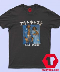 Outkast Katakana Blue Box Hip Hop Rap T Shirt