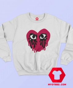 Sad Crying Heart Graphic Unisex Sweatshirt