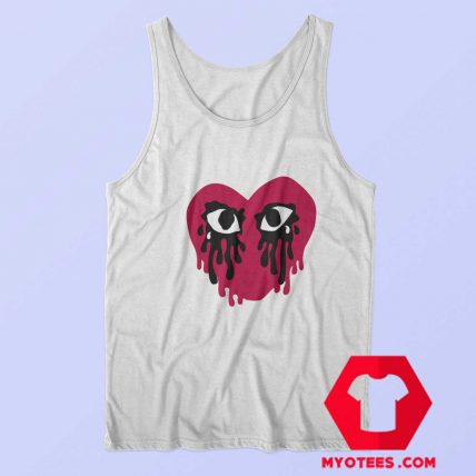 Sad Crying Heart Graphic Unisex Tank Top