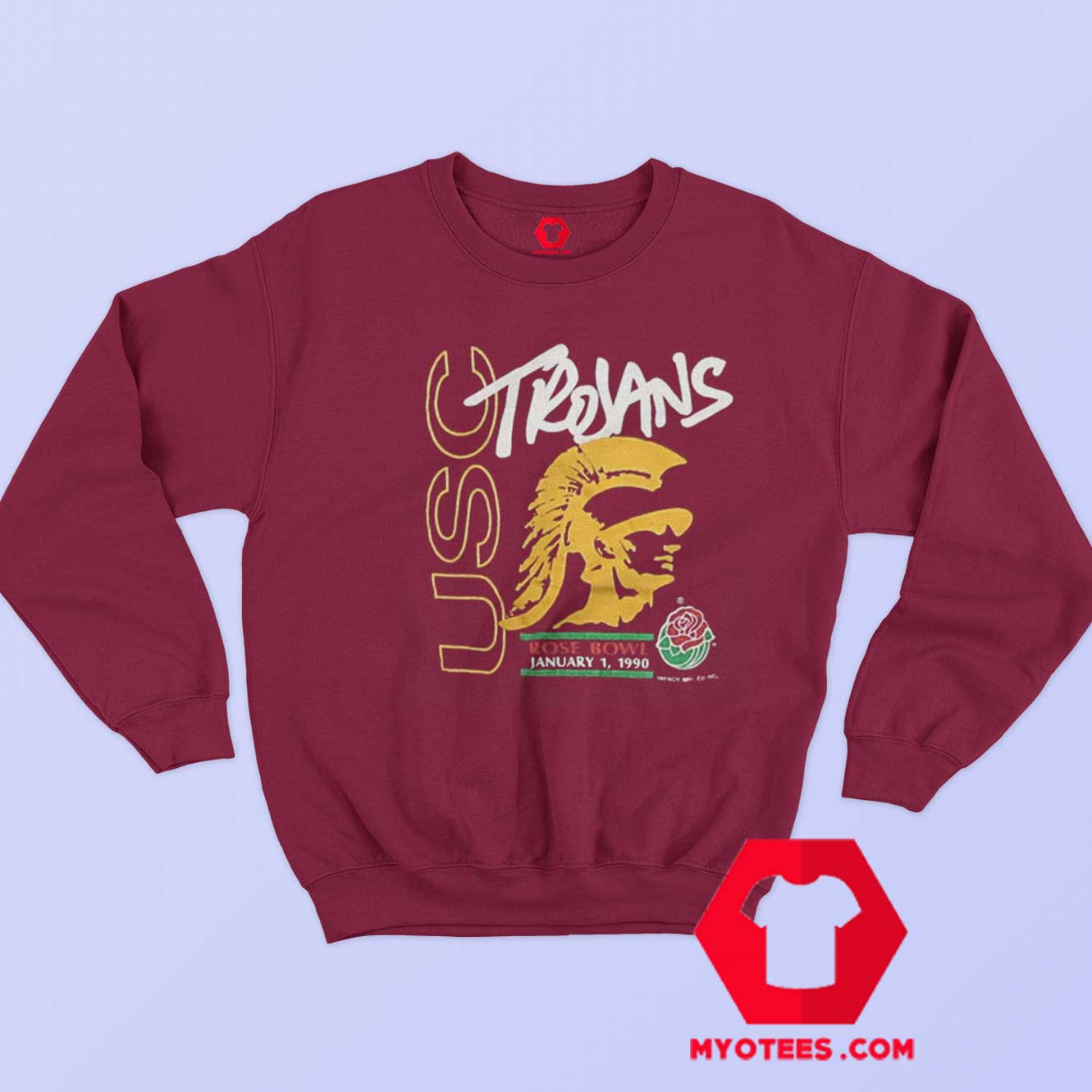 Vintage USC Trojans 1990 Rose Bowl Sweatshirt On Sale myotees