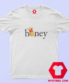 Cute Disney Winnie the Pooh Honey Logo T Shirt