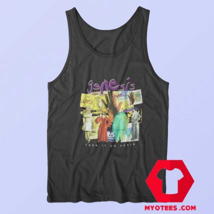 Genesis Album Collage Turn It On Again Tour Tank Top