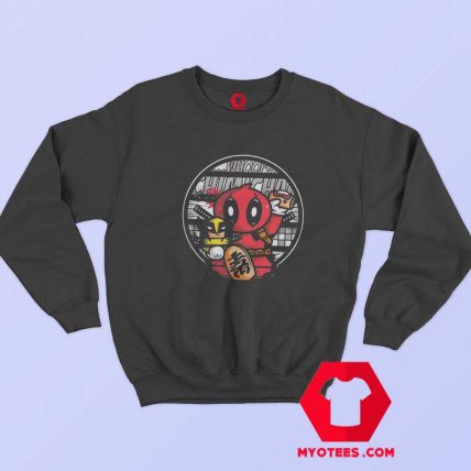 Maneki Deadpool Lucky Superhero Parody Sweatshirt