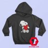 Peanuts Valentine Snoopy Hugging Heart Hoodie