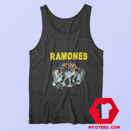 Ramones Cartoon Road To Ruin Album Tank Top