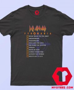 Def Leppard Pyromania Tracklist Unisex T Shirt