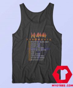 Def Leppard Pyromania Tracklist Unisex Tank Top