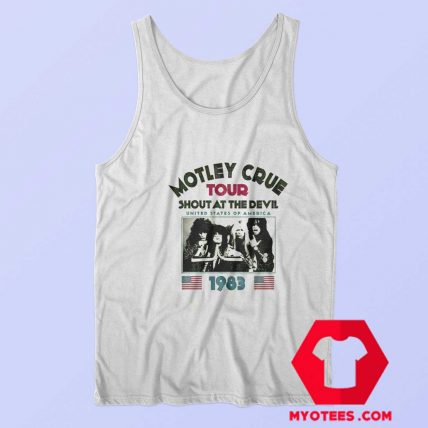 Motley Crue Tour Shout At The Devil 1983 Tank Top