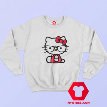 Vintage Hello Kitty Nerd Glasses Unisex Sweatshirt