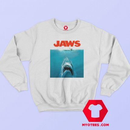 Jaws Shark Original Movie Vintage Poster Sweatshirt