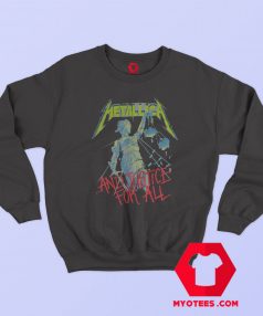 Metallica Justice For All Hammer Vintage Sweatshirt