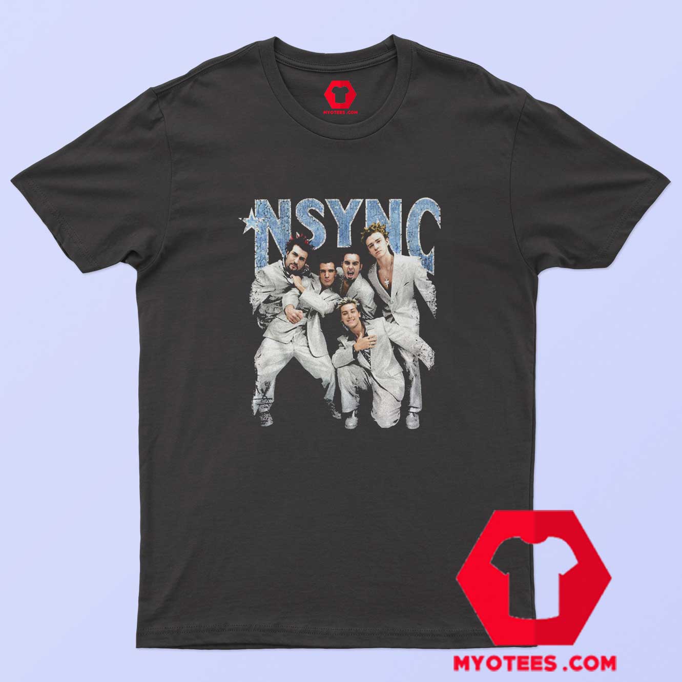 NSYNC Silver Suits Justin Timberlake Tour T-Shirt | myotees.com