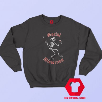 Social Distortion Skeleton Print and Martini Sweatshirt