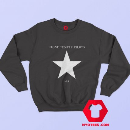 Stone Temple Pilots Black No. 4 Star Unisex Sweatshirt