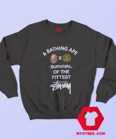 Stussy Bape Surivival Of The Fittest Unisex Sweatshirt