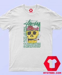 Stussy Smokin Skull Retro Unisex T Shirt