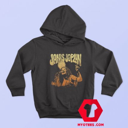 Vintage Janis Joplin at the Microphone Hoodie