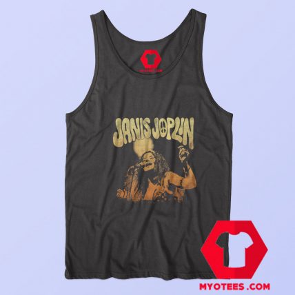 Vintage Janis Joplin at the Microphone Tank Top