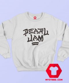 White Pearl Jam Graphic Unisex Sweatshirt