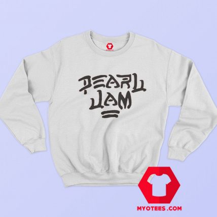 White Pearl Jam Graphic Unisex Sweatshirt