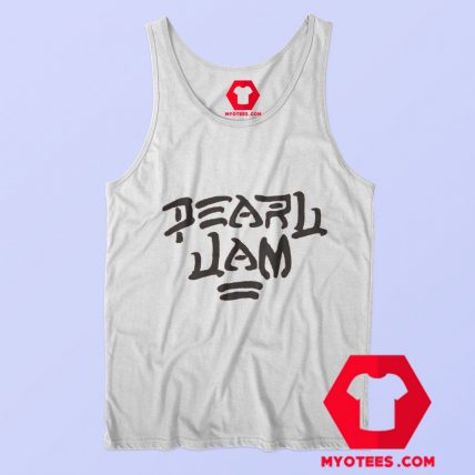 White Pearl Jam Graphic Unisex Tank Top